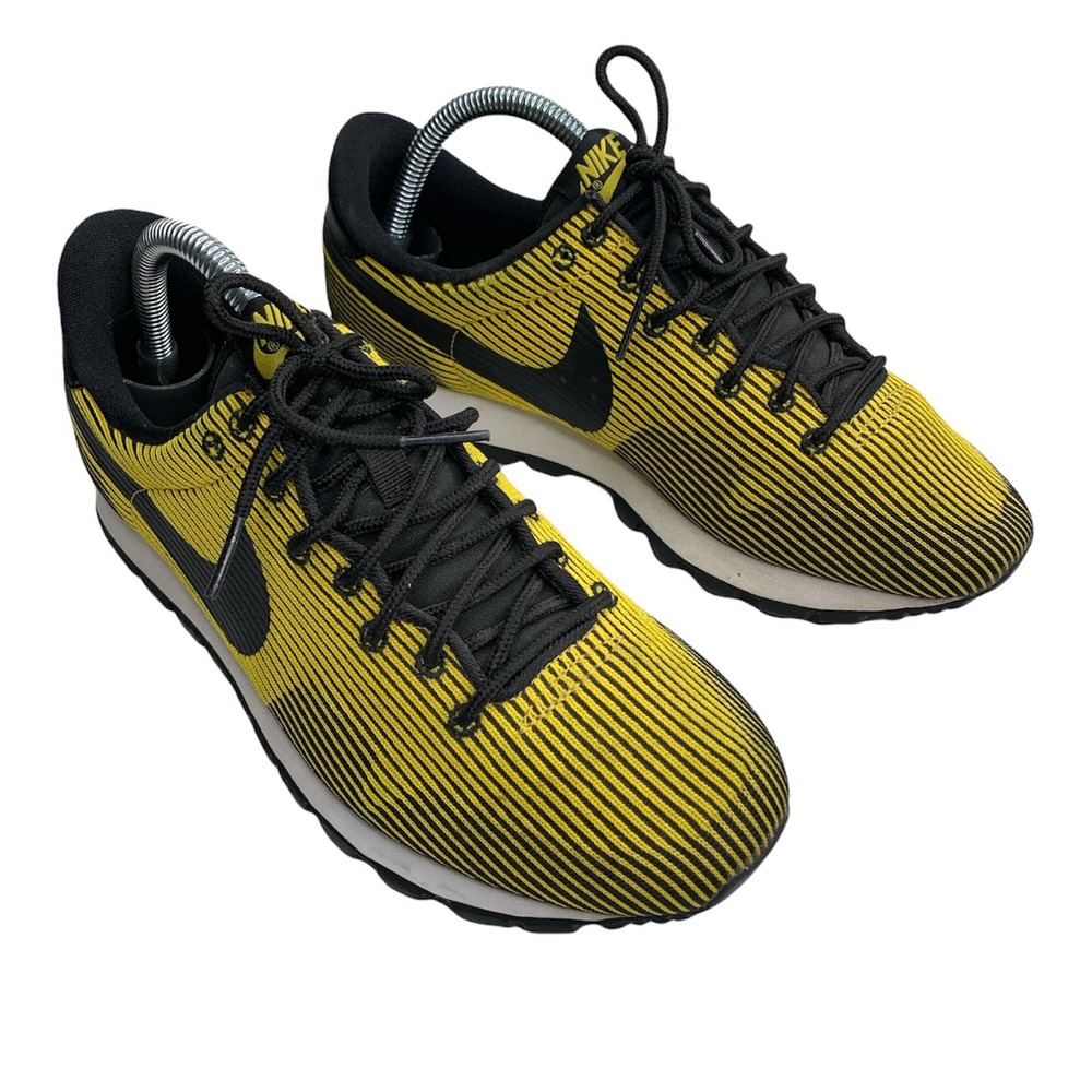 Nike Womens 8.5  Air Pegasus 83  Jacquard 828406-004 Black Varsity Maize Yellow